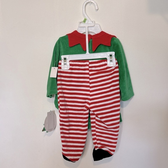 New Koala Kids 3 piece elf outfit size 0/3 months Christmas elf hat included - Picture 3 of 3